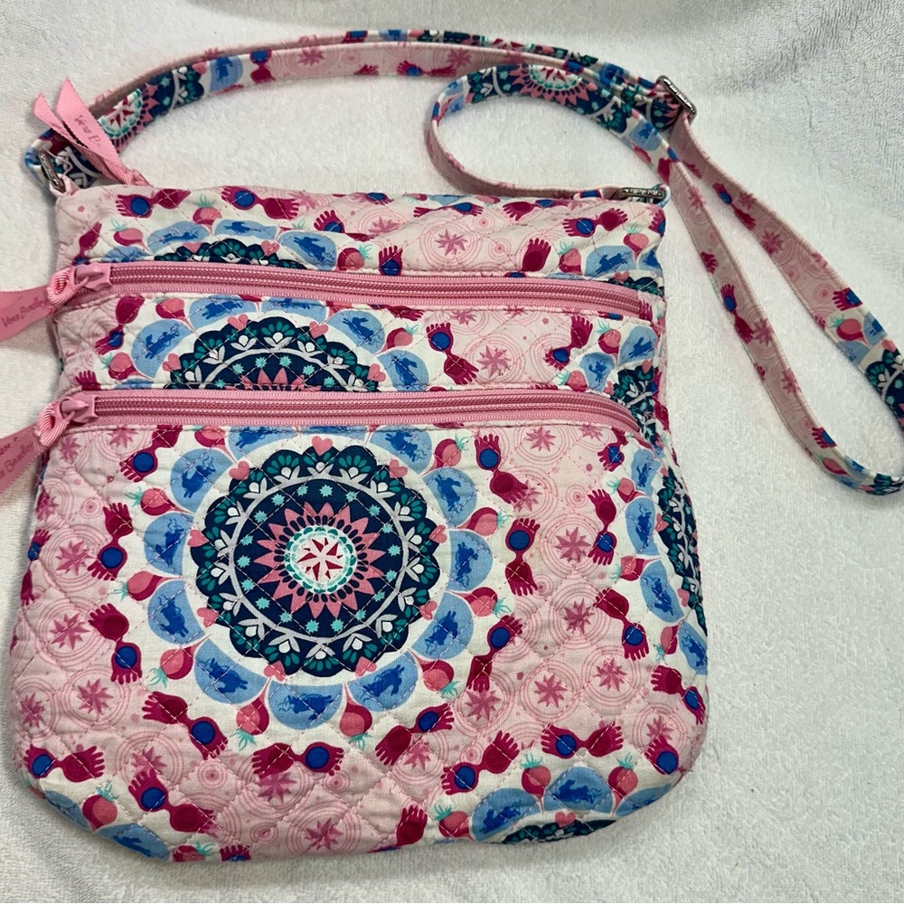 Vera Bradley Luna Lovegood Triple Zip Hipster Bag